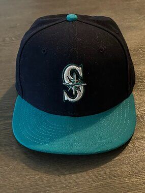 Men's Seattle Mariners New Era Navy/Teal Alternate Authentic Collection Hat